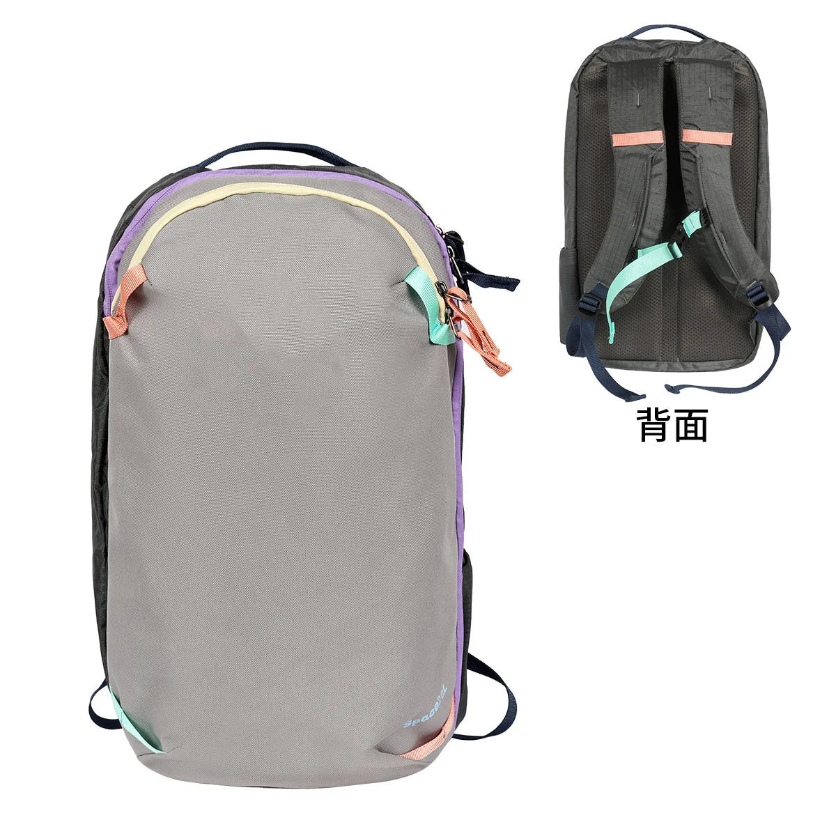 Nylon Backpack Large Capacity School Bag Students Casual Travel Commuter Double Shoulder Bag Lightweight Soft Padded Strap