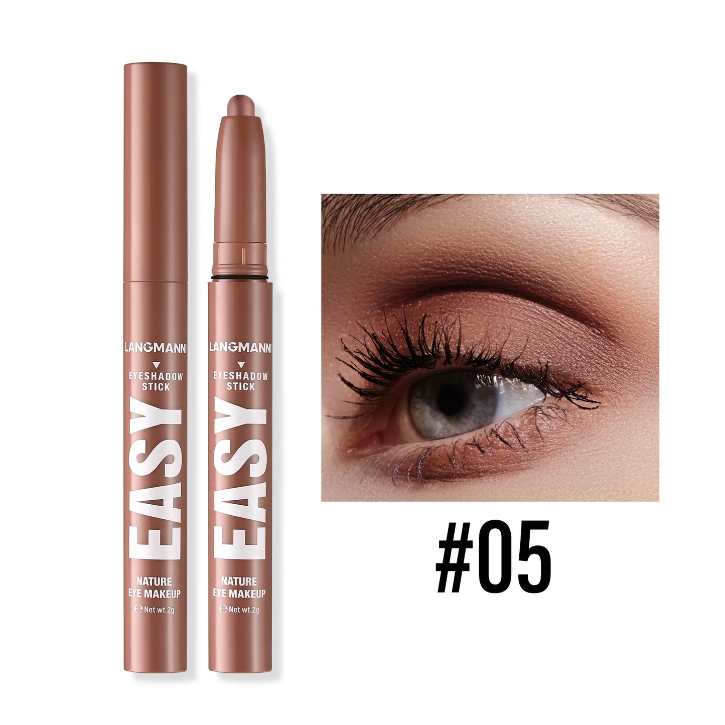 Shimmer & Matte Multi-Color Eyeshadow Sticks | Blendable, Long-Lasting Eye Shadow Pencils Smooth Application for Bold or Natural