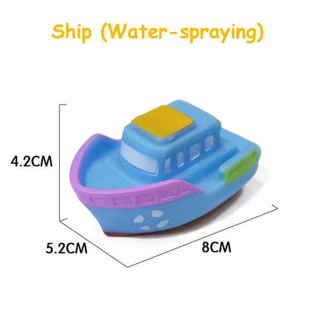 Water Toys Cartoon Classic Shower Bath Toy Cars Train Boats Bathroom Swimming Bathing Shower Educational Toys For Kids Gift