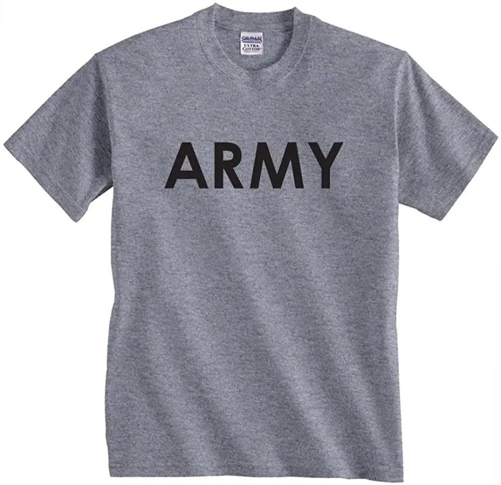 100% Cotton T-shirts Men's Streetwear Army Physical Training PT T-Shirt Hip Hop Men Tops Tees