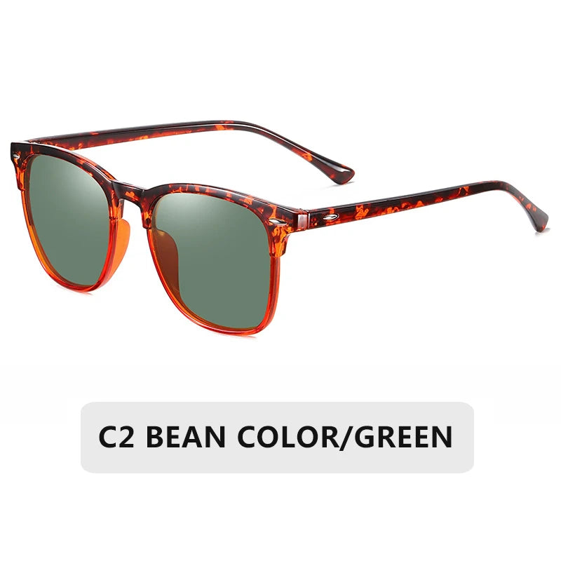 Vintage Polarized Sunglasses Men Women Brand Design Eye Sun Glasses Semi Rimless Classic Shades Oculos De Sol UV400