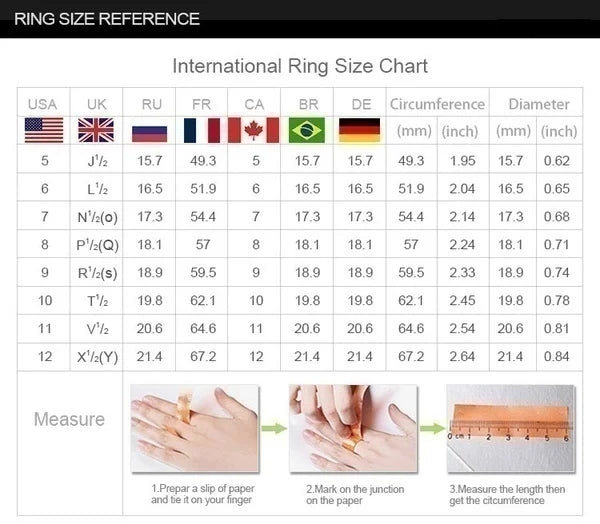 Milangirl Sterling Big Zircon Stone Rings for Women Man Fashion Wedding Engagement Jewelry