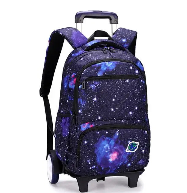 Schoolbag with wheels School wheeled backpack for boys Children School trolley bags travel luggage School Rolling backpack Bags