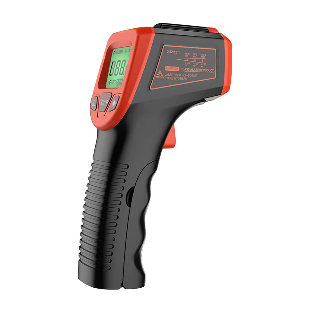 Digital Infrared Thermometer Non-Contact Pyrometer High Temperature Gun -50~600℃/-58~1112℉ Laser-Pointer Infrared IR Thermometer