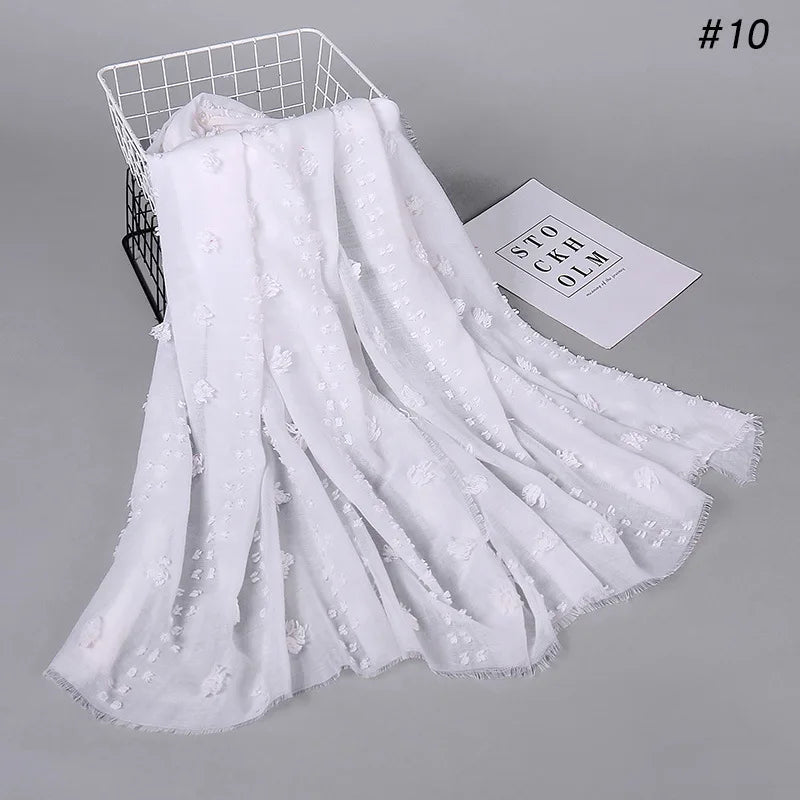 New islamic Hijab Femme Musulman Malaysia Hijabs Flocked Bubble Fashion Scarf Hijab For Muslim Women Stretch Headscarf