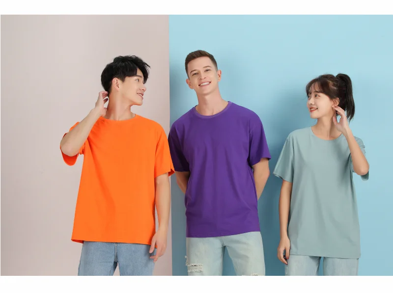100% Cotton T Shirt  Custom Logo Make Your Design Logo Text Men Women Print Original Design High Quality Gifts Tshirt top
