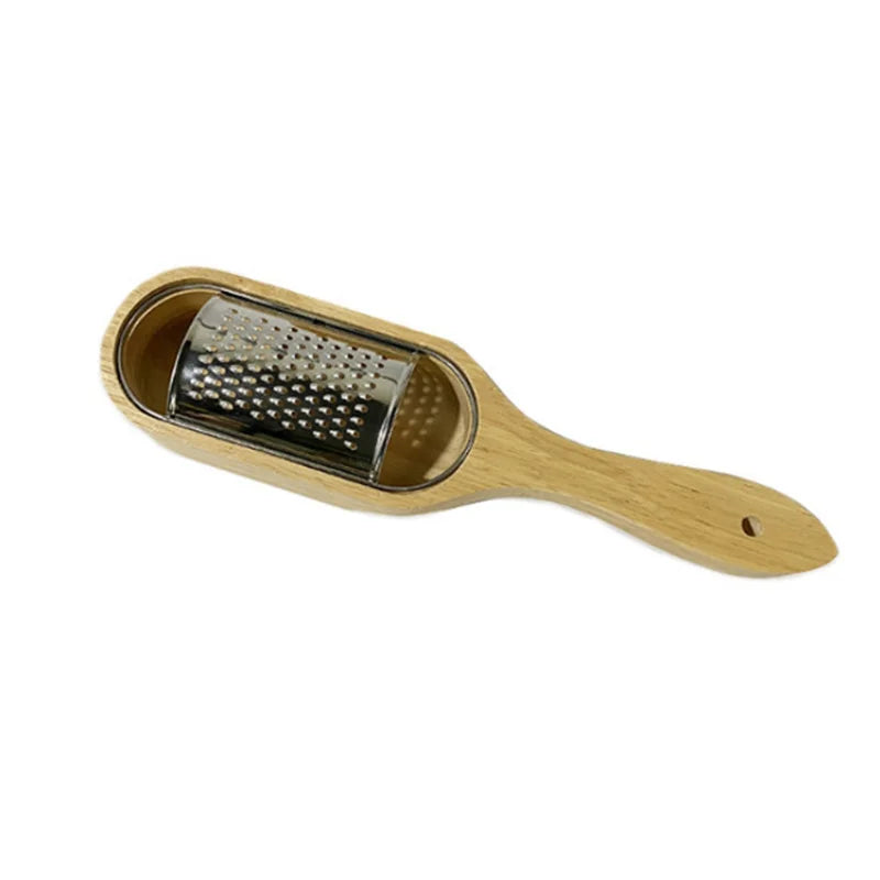 Kitchen Wooden Cheese Grater Storage Box Hand Cheese Cutter Tools