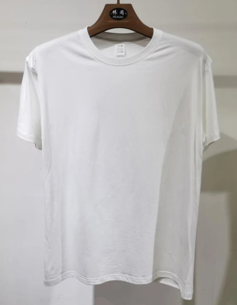100% Cotton White Tshirt Unisex High Quality Round Neck T Shirt Men Herren T-shirt Uomo Tee Shirt Homme Coton Franela De Algodon