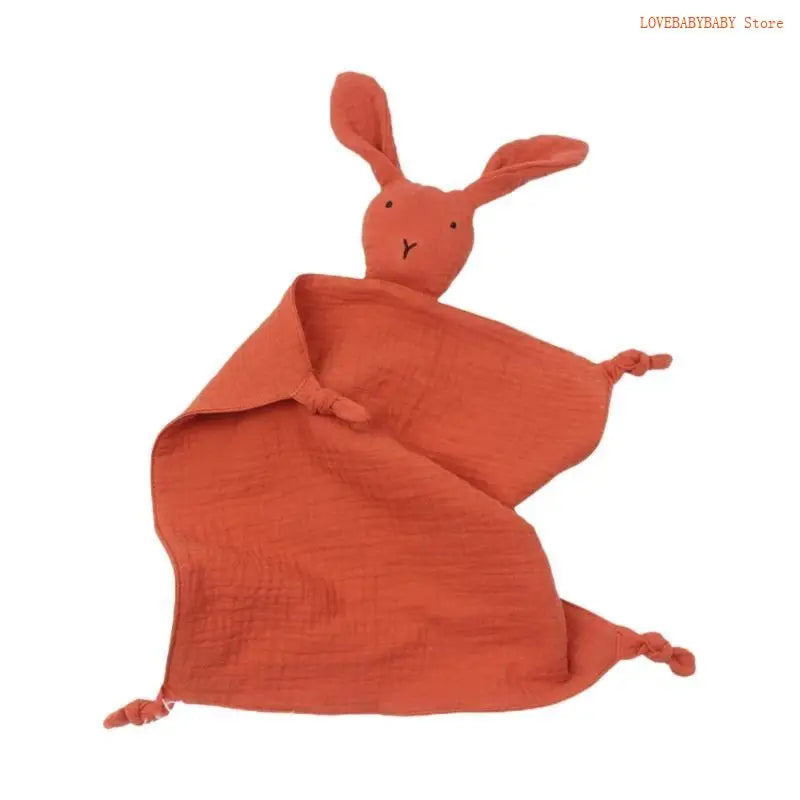 Baby Soothe Blanket Rabbit for Doll Appease Towel Gauze Bibs Teether Muslin Absorbent Bandana Infants Feeding Bib G 4XBC