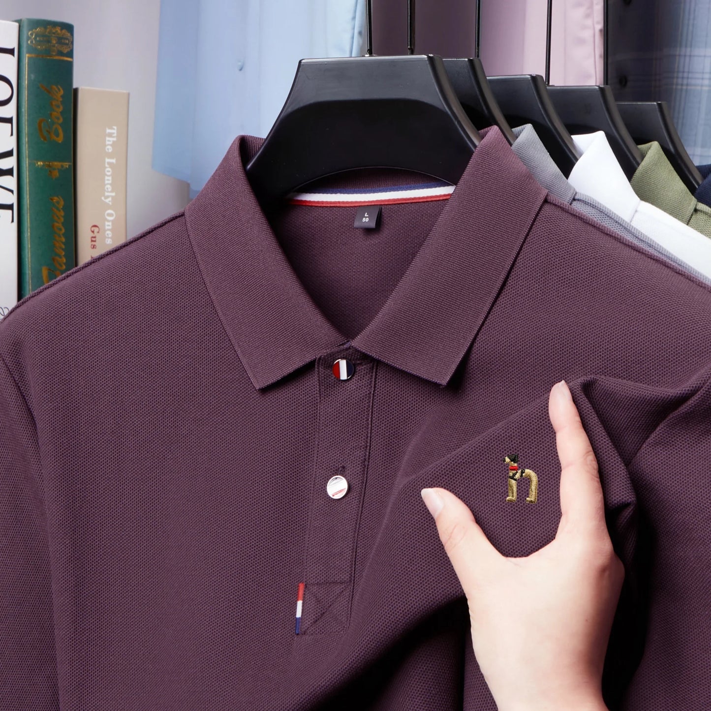 100% pure cotton Men's Polo T-shirt New Style Summer Cozy Skin-friendly Luxury high-end Commuting Short Sleeve Custom embroidery