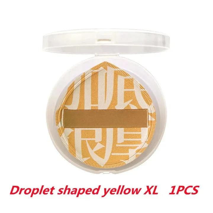 1/2Pcs Soft Non-Eating Foundation Sponge Puff High Density Bouncy for Flawless Makeup Wet Dry Use Available