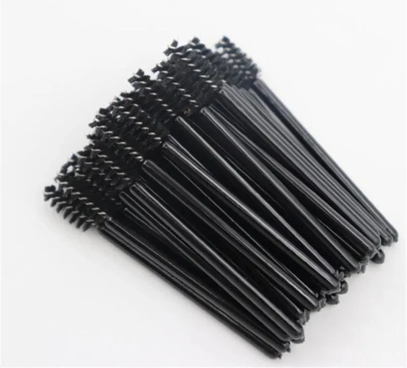 50/100 Disposable Eyelash Micro Brush Eyebrow Comb Mini Mascara Wand Applicator Microbrush Lash Extension Supplies Makeup Tools