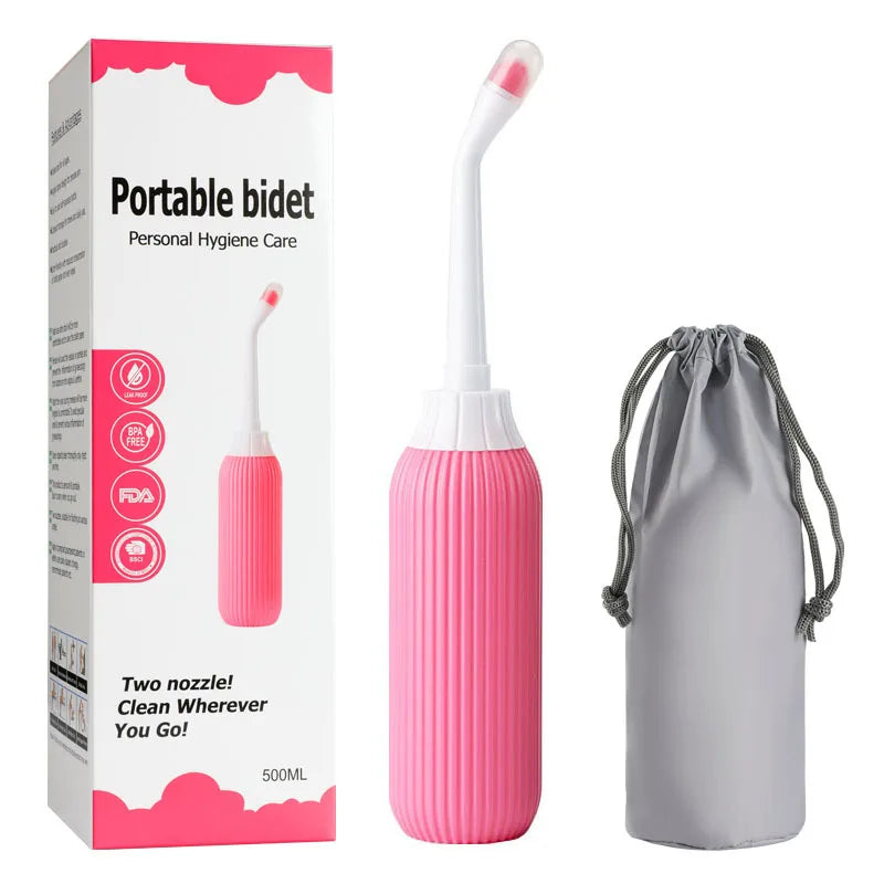 500ml Portable Bidet Spray Handheld Travel Bidet for Pregnant Women Baby Cleansing Water Washer Bottle Baby Showers Mom Bottle