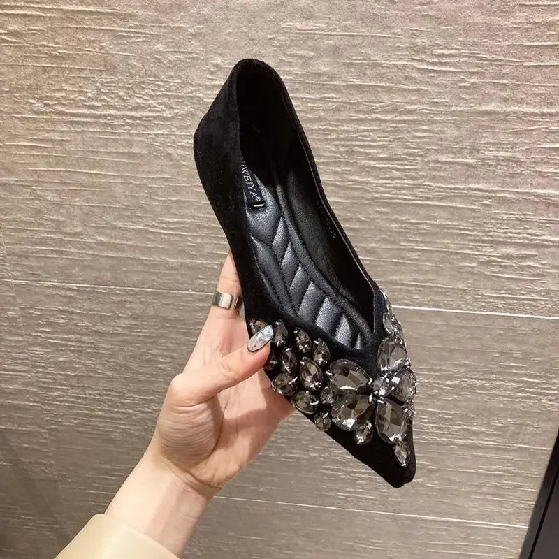 Flat Pointed Toe Woman Footwear Shoes For Women Daily Routine Comfortable Offer Shoe 39 High Quality With Original New In On A