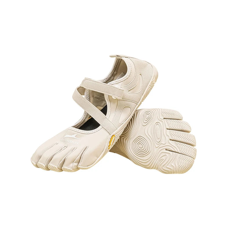 Non-Slip Five Toe Shoes for Women, GallonShark Flexible Barefoot Footwear with Strap for Dance & Gym