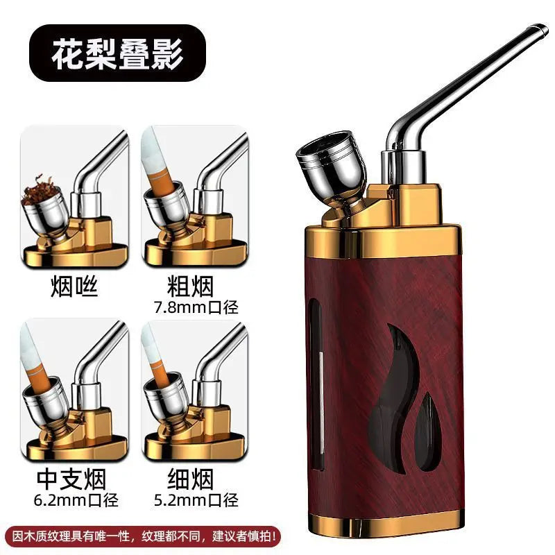Premium Hookah Pipe Dual Filter Water Recirculating Shisha Cigarette Holder Aluminum/Plastic Water Pipe Multi-Function Smoking