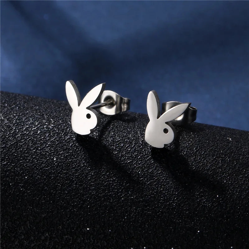 necklace rabbit Bunny Charm Pendant Necklace y2k Fashion Vintage Jewelry Statement Necklace