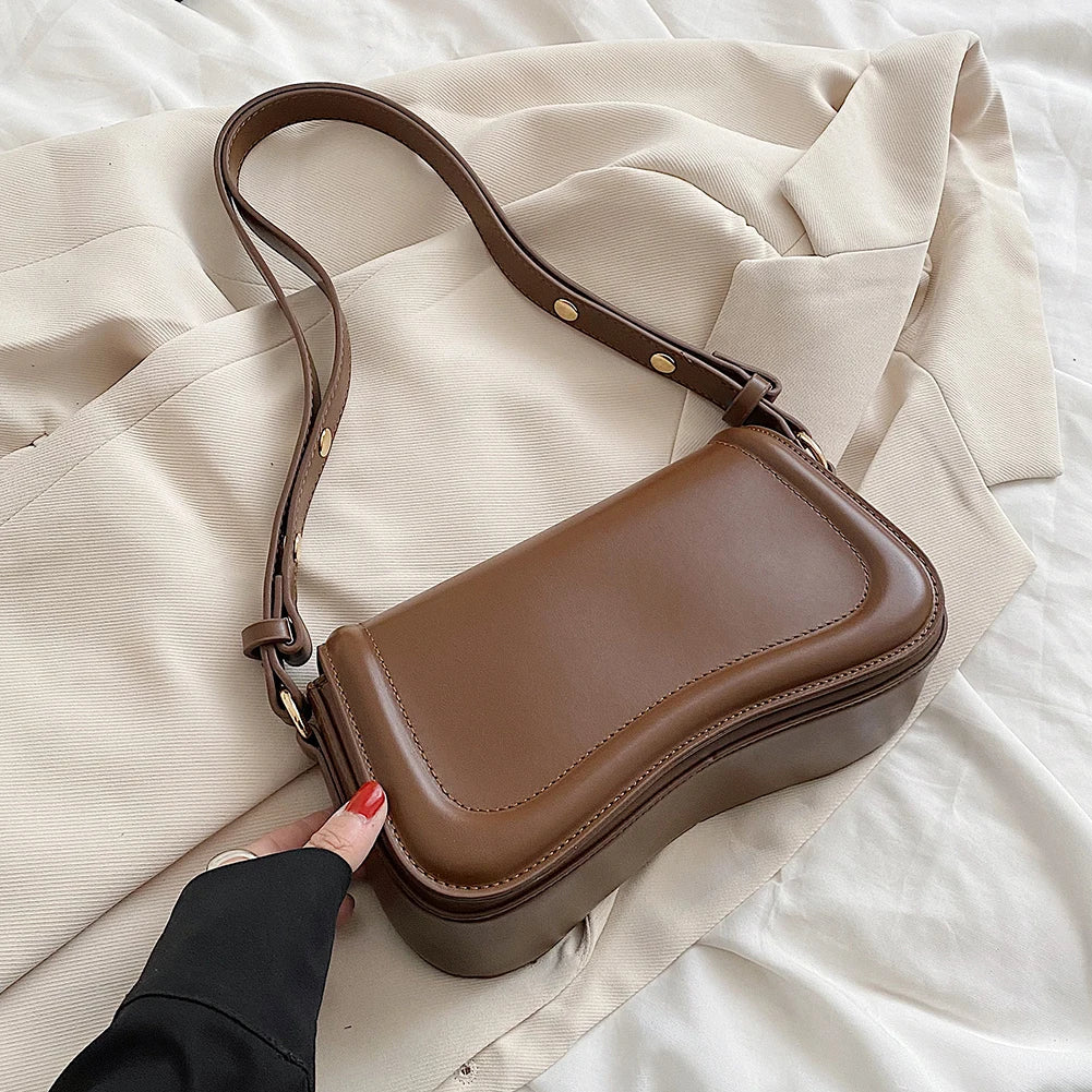 New Fashion Armpit Bags for Women Trendy Underarm Bag Soft Leather PU Purses and Handbags Designer Shoulder Bag Small Hand Bag