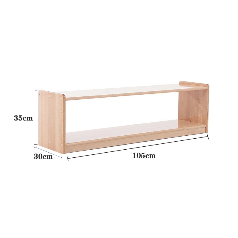 Montessori Furniture Kids Beachwood Shelf/ Cabinet/ Table/ Rug Stand/ Cupboard Materials for Kindergarten Childcare Center