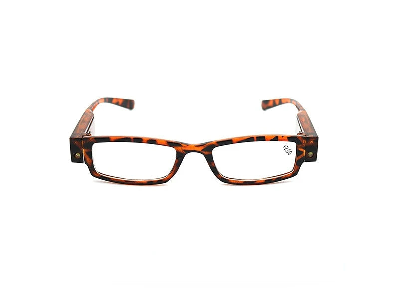 Reading Glasses LED Presbyopic Glasses Reading Newspaper Lighting Magnifying Glasses Elderly Presbyopic Glasses +1.0 To +4.0