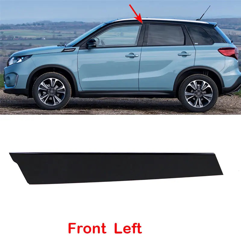 For Suzuki Vitara Accessories 2016 2017 2018 2019 2020 Car Parts Front Door Rear Door Pillar Trim Decoration Outer Garnish Cover