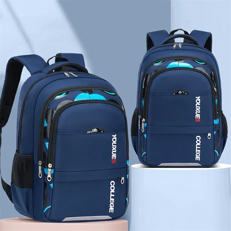 Waterproof Children School Backpack, Casual Primary Schoolbag Book Bag for Boys Daily School Use