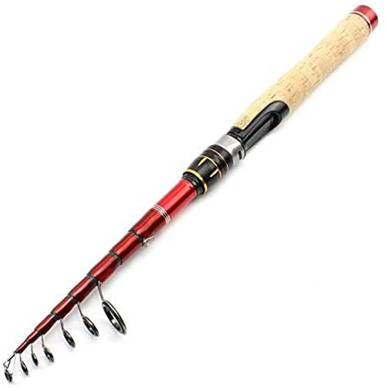 High Quality,1.6m-2.7m,Fishing Rod,100% Carbon Fiber,Spinning Fishing Rod,Short PortableTravel ,Telescopic Rod, Super Hard