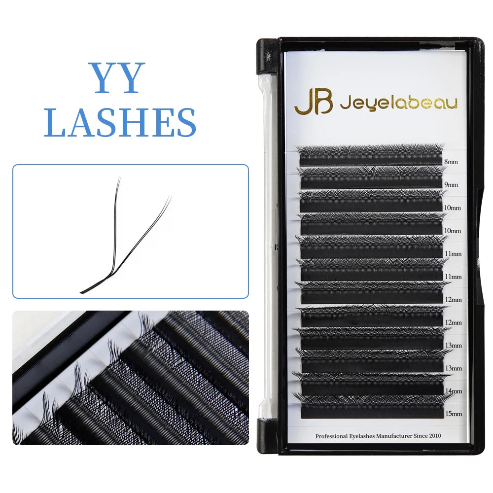 JB Jeyelabeau LU M Curl Eyelash Extensions W Shaped Eyelashes Cilios 3D 4D 5D High Quality Technologic Fiber Lashes Extension