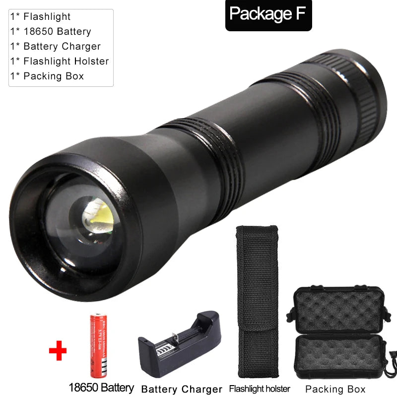 UV Flashlight 395nm Black Light Flashlights Zoomable UV Torch Ultra Violet Light Flashlights Blacklight Flashlight 18650
