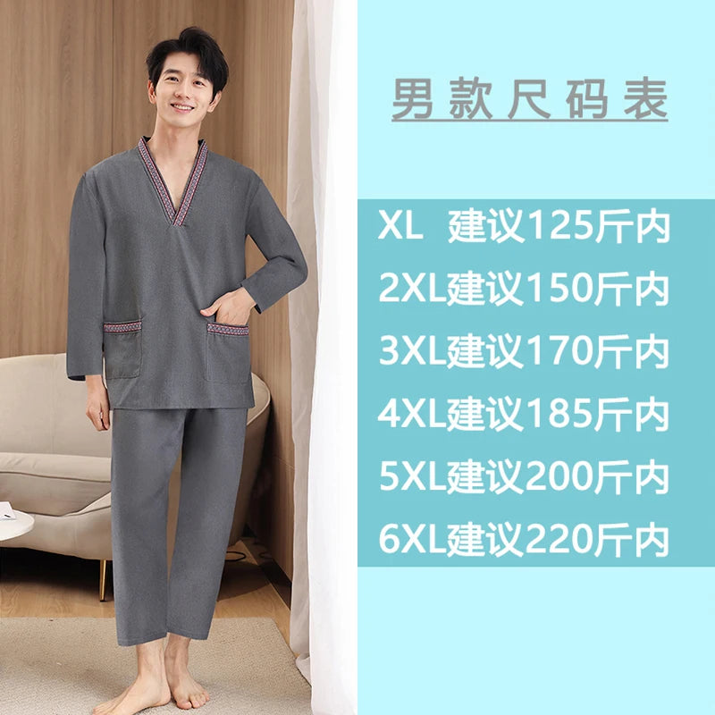 Men's Long Sve Sauna Robe Winter Bathing Suit Health Massage Parlor Foot Bath op St Bathing Clothes Cotton Material