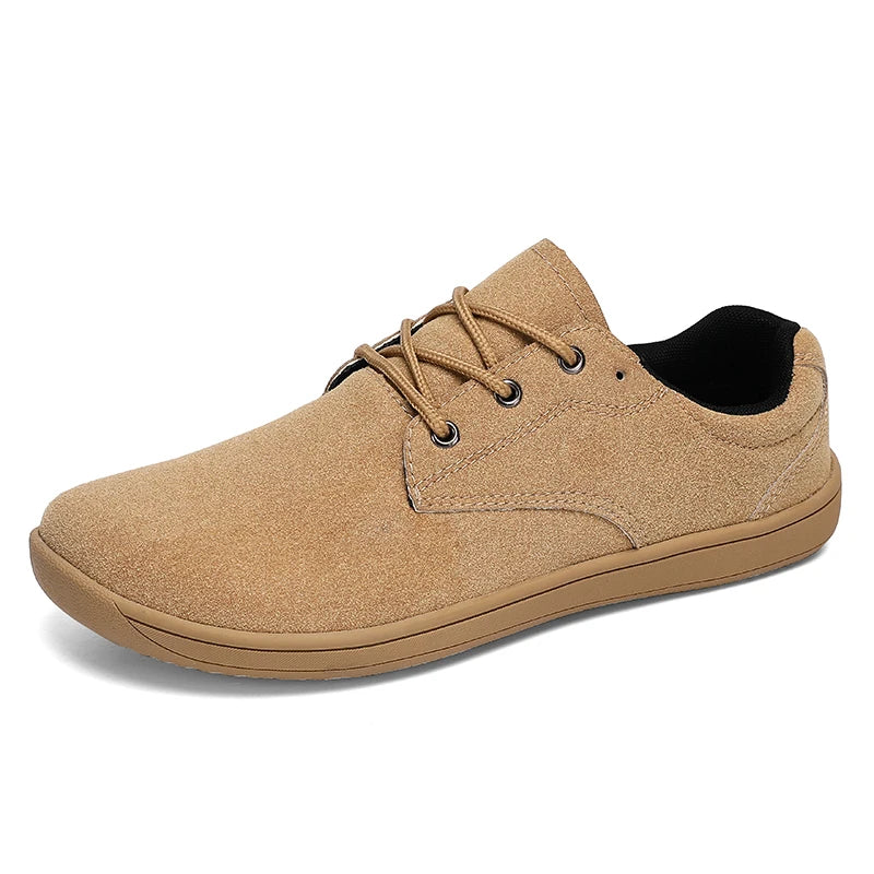 Barefoot Men's Sneakers With Wide Toe Nose Feet Minimalist Cow Suede Leather Upper Casual Man Shoes Footwear For Woman