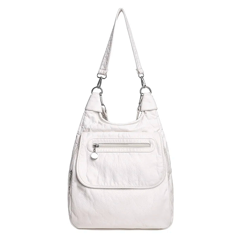 Multifunction Bags Purses High Quality Bookbag Soft Leather School Bags For Teen Girls Ladies Travel Large Capacity Mochilas