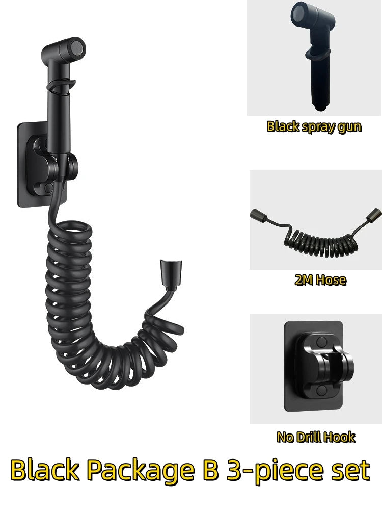 Bidet Spray Set Water Jet High Pressure Handheld Bidet Sprayer Toilet Cleaning Hygienic Shower for Bathroom Accessories