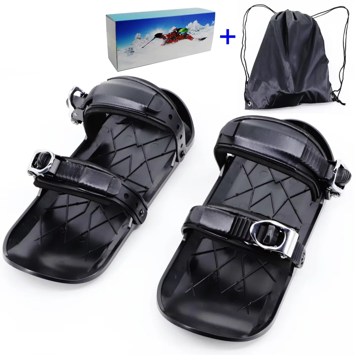 Mini Skis Snowblades for Snow Skis for Winter Shoes Short Snowskates Snowblades Skiboards Portable&Light Ski-shoes Outdoor Sport