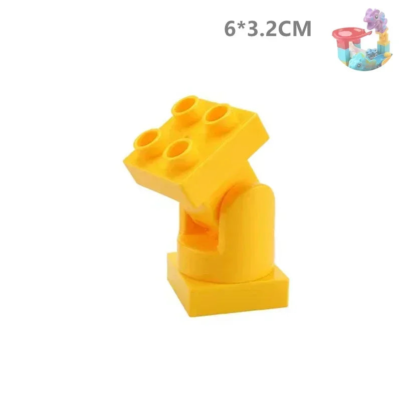 Big Size Building Blocks Marble Race Run Maze Games Compatible Large Bricks Running Ball Chute Giraffe Kids Gift Educational Toy