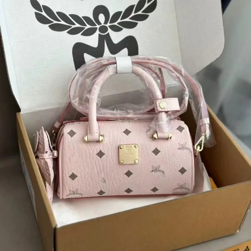 Fashion tote bag - genuine leather women's bag - Boston Aren mini pillow bag - Fashionable and versatile, with superior quality.