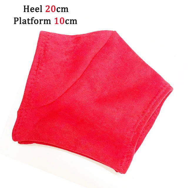 Women Boots Protection Shoes Wear-Resist Shoes Cover High Heels Nightclub Heels Cover Pole Dancing Cover Feet Protectors Black