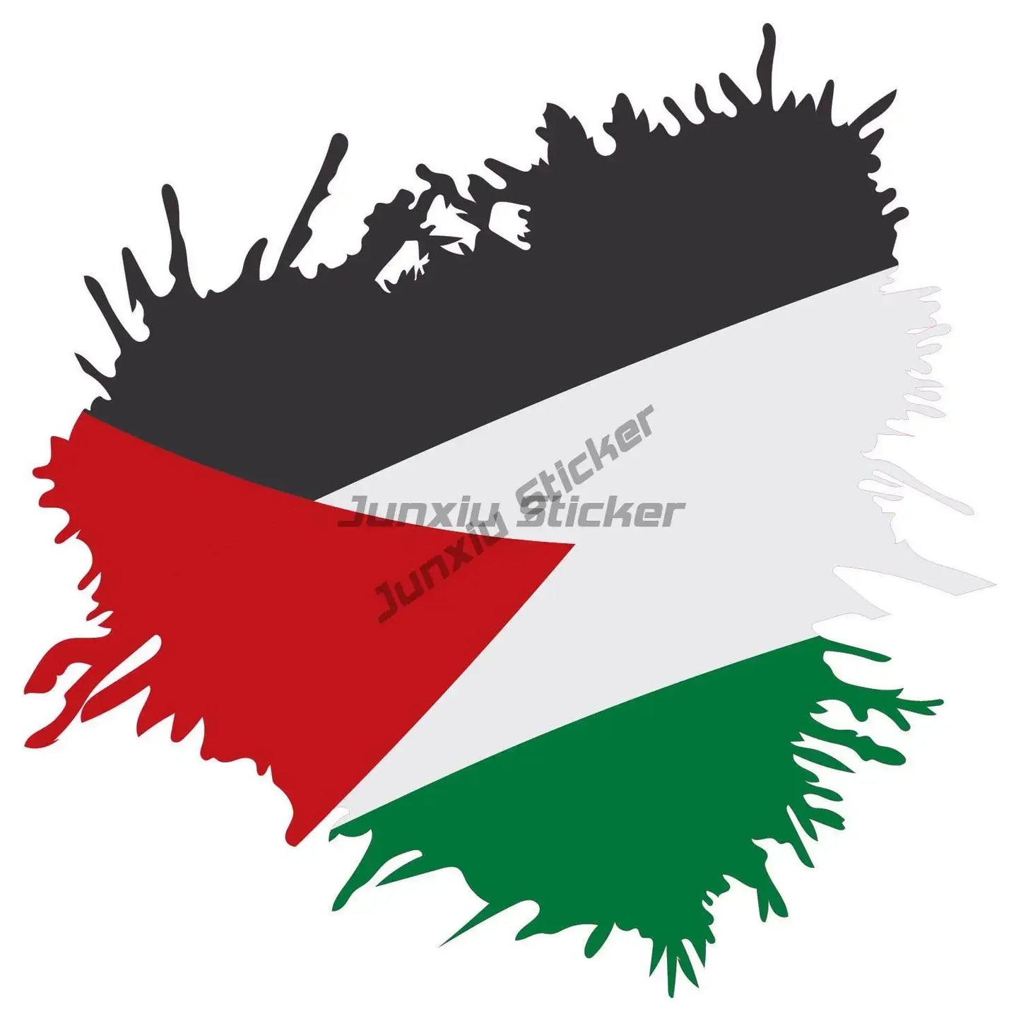 Palestine Flag Car Sticker Vinyl Self-adhesive Waterproof Sticker RV Camper Caravan Car Bicycle Helmet Decoration Accessories