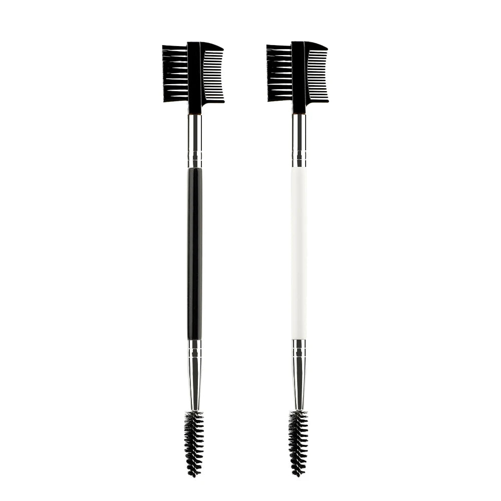 1/2/5PCS 3 Head Eyebrow Eyelash Shaper Double Head Brush Makeup Grooming Tool Cosmetic With 3 Different Spoolie Brushes