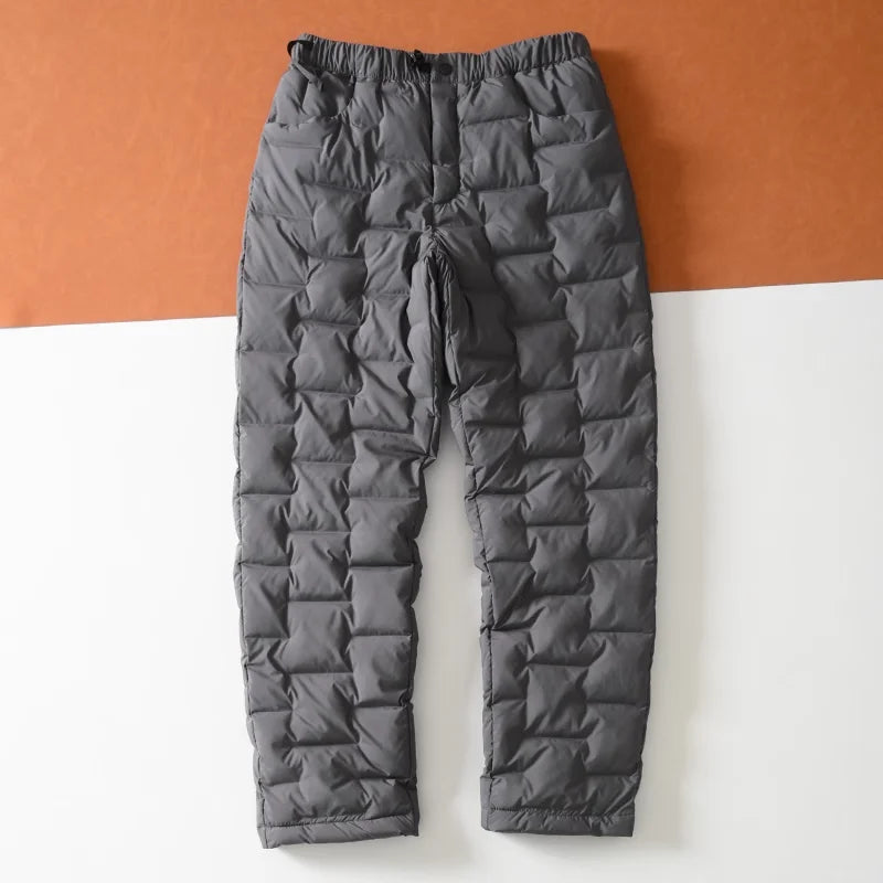 Thickened Outdoor Men's Thermal Cotton Pants Windproof Waterproof Cold-resistant Casual Straight Leg Long Trousers