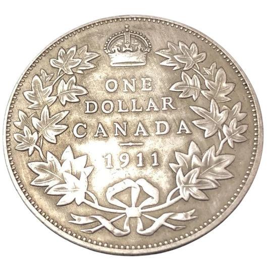 1911 Canada One Dollar Silver Plated Copy Coin