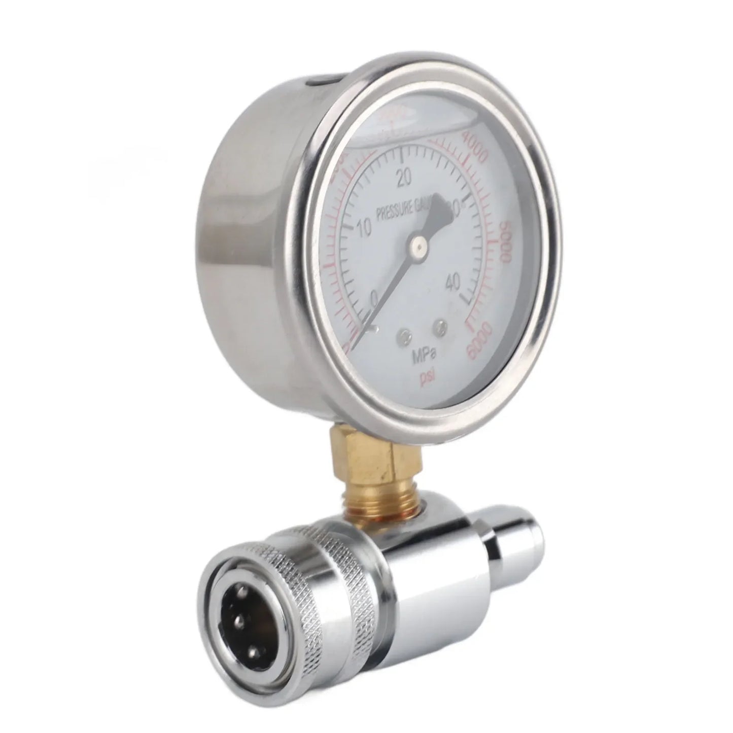 Pressure Washer Gauge 6000psi High Pressure 3/8in Quick Connect Parts Accessories Pressure Washer Parts Accessories