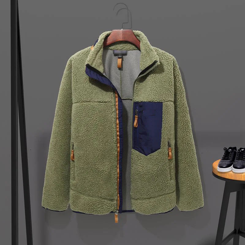 Winter Man Down jackets Sweater Lamb Fleece submachine jackets Men Outdoor Windproof Coldproof Warm Comfortable Outerwear Top