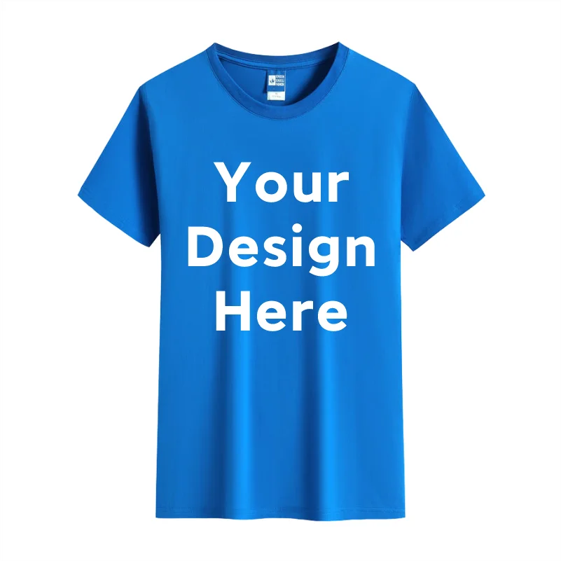 100% Cotton T Shirt  Custom Logo Make Your Design Logo Text Men Women Print Original Design High Quality Gifts Tshirt top