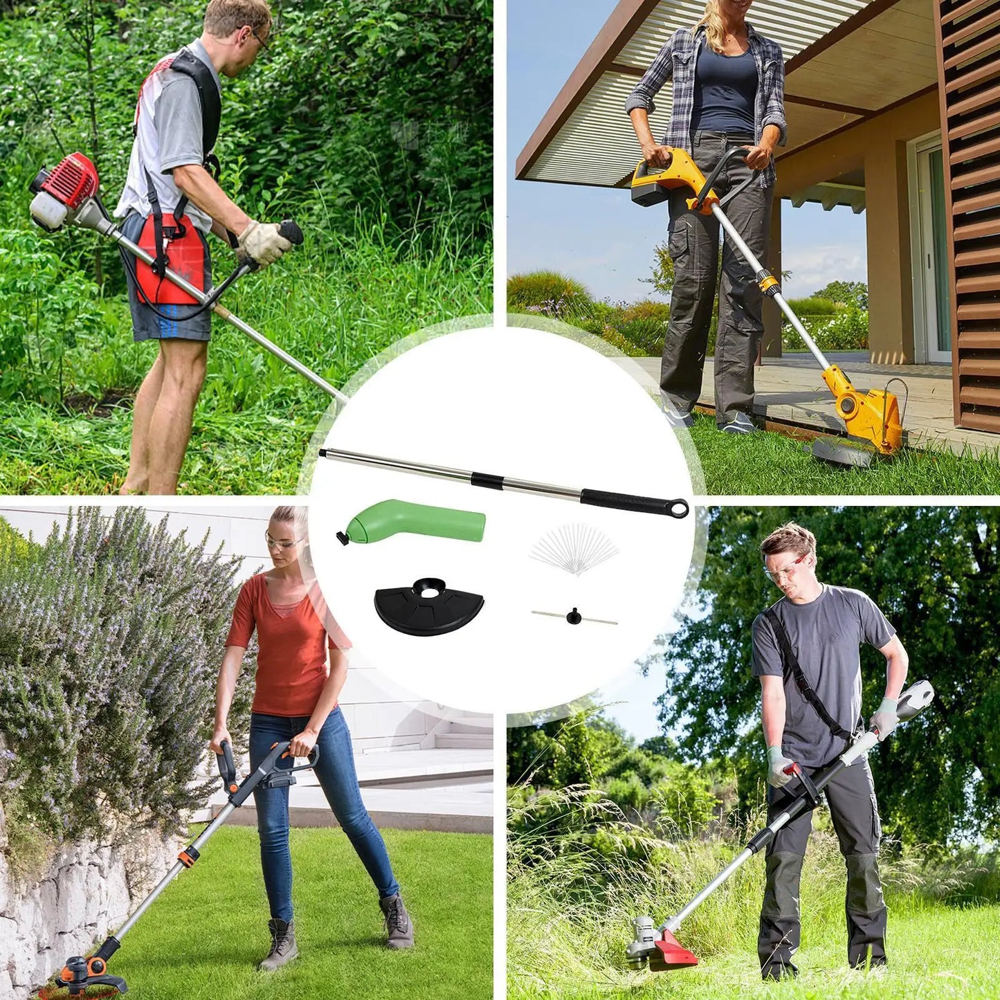 Cordless Strimmer Small Electric Edger Grass Eater Handheld Lawn Mower Weeding Tool Edging Trimming Hedge Shears for Gardeners