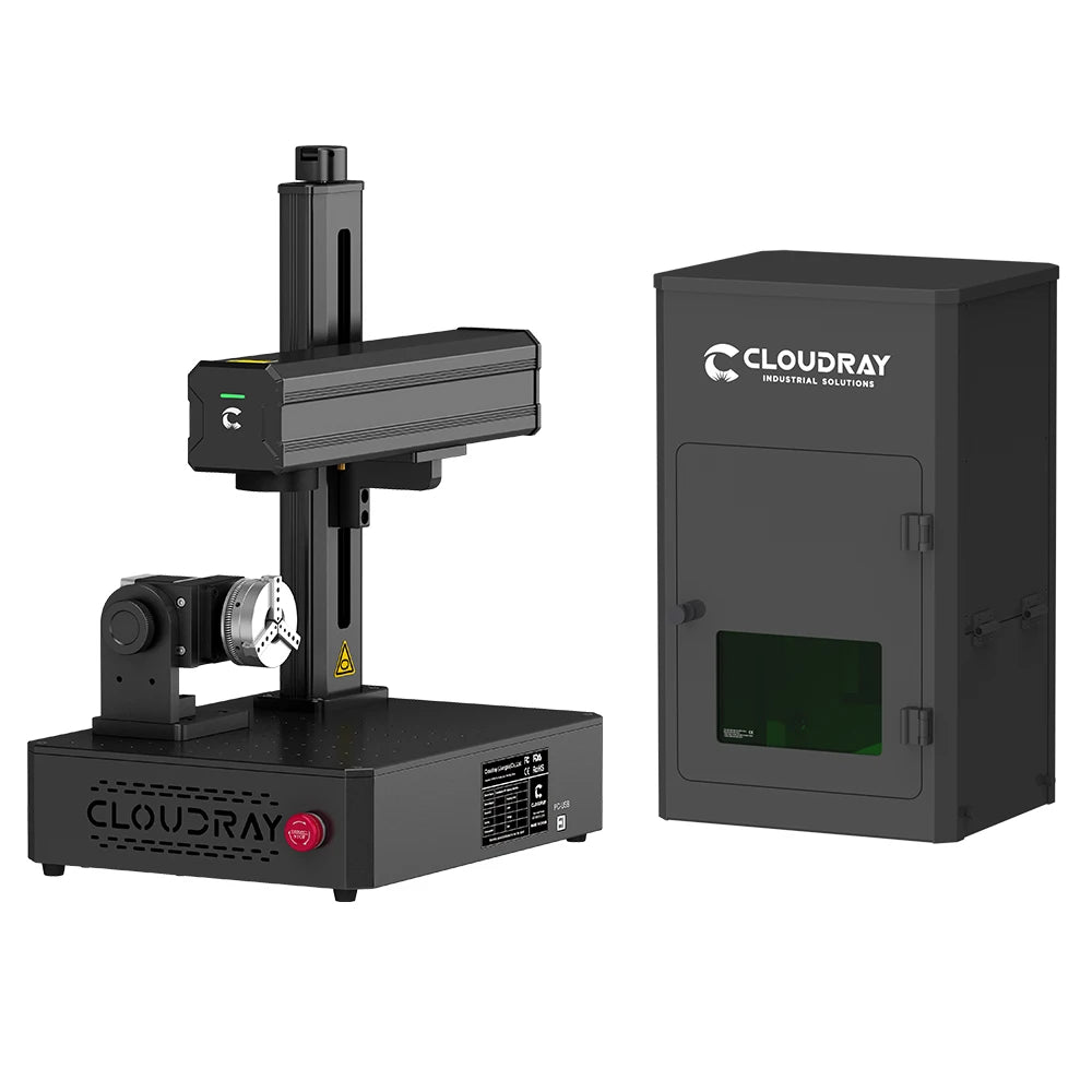 Cloudray 30W 50W Portable Fiber Laser Marking Machine Easymarker-FM1 110*110mm DIY Marking Gift Metal Jewelry Gold Engraving