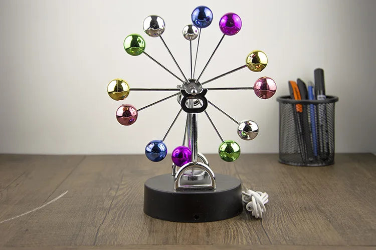 Cosmic Balance Magnetic Perpetual Motion Ferris Wheel Decoration Eternal Swivel Sphere Kinetic Desk Ornament Modern Decor totoro
