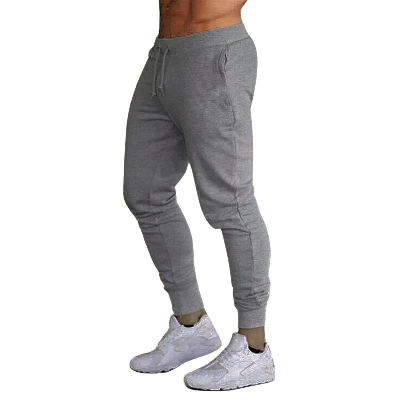 Spring and Autumn Outdoor Sports Pants Men's Casual Slow Running Shorts Elastic Fitness Solid Color Tethered Pants