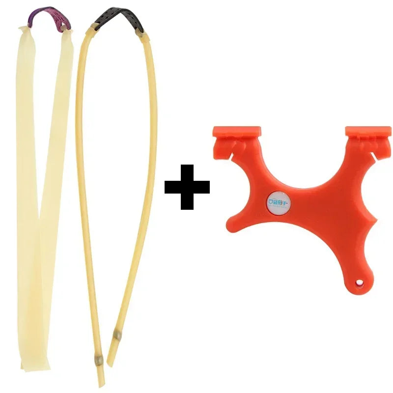 Slingshot for Kids Adult Powerful Catapult Outdoor Powerful Hunting Flat Leather Card Ball Rubber Band Archer Pocket placement