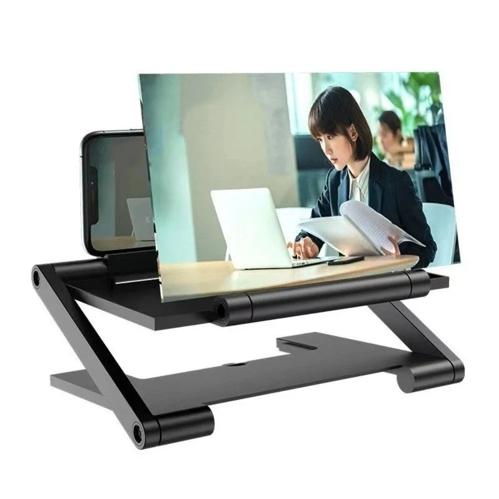 Folding Cell Phone Screen Amplifier HD Enlarged Screen Screen Enlarge Magnifier Multi functional Mobile Phone Magnifying Glass